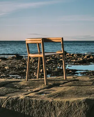The Elsie chair, by Appareil Atelier in collaboration with Les Jardins de Métis
