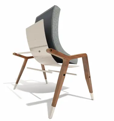 Lounge Chair Tôle Courbée, by Stephen Lee