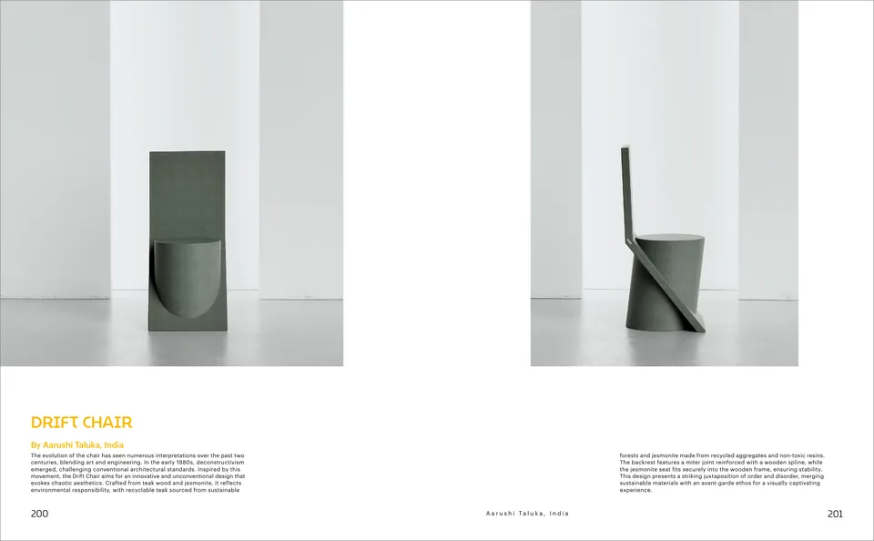 Spread with the Drift Chair in teak and jesmonite