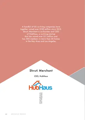 The first page of HubHaus, by Shruti Merchant