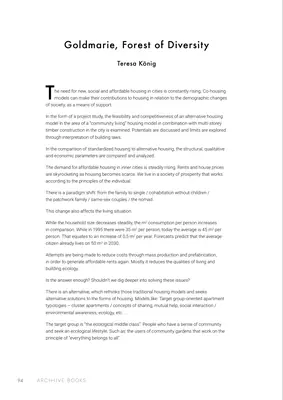 The first page of Goldmarie, Forest of Diversity, by Teresa König