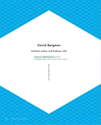 The first page of Communicating Sustainability in Architecture, by David Bergman