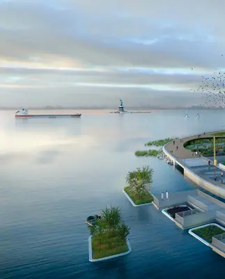 Global Center for Climate Solutions, Governors Island, by WXY Architecture + Urban Design