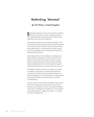 The first page of Rethinking ‘Minimal’, by Sal Wilson