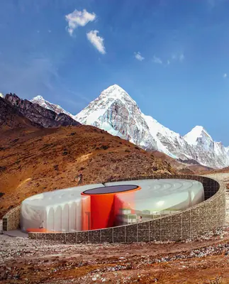 Himalayan Mountain Hut, by Agata Jaszczyk, Jędrzej Pawlaczyk and Mirosław Wojcieszak